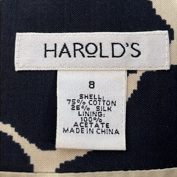 Harold's Womens Pencil Skirt Animal Print Designer Size 8 Professional Statement - Picture 3 of 13